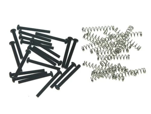 Dopro Paquete de 20 tornillos Humbucker para pastillas de guitarra de rosca métrica Humbucker Tornillos de altura con muelles para pastillas Epi SG