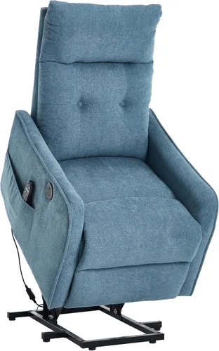 Miniatura 12 de Silla reclinable eléctrica con elevación Trustyue con calor y masaje, sillas elevadoras para asistencia al estar de pie, silla pequeña con elevación