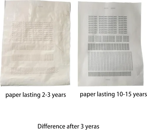Miniatura 6 de 200 páginas, papel para impresora térmica 8.5x11, carta, doblado, continuo, perforado, 3 pruebas, libre de BPS, libre de BPA. Para IOOIOO, Peripage