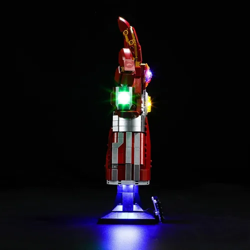 Miniatura 4 de BRIKSMAX Kit de iluminación LED para LEGO-76223 Nano Gauntlet – Compatible con el modelo de bloques de construcción Lego Marvel, no incluye el juego