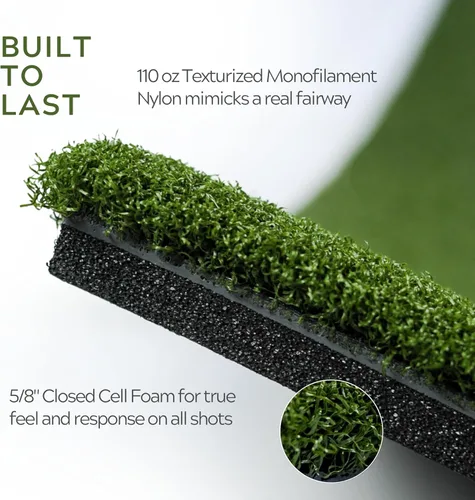 Miniatura 4 de Real Feel Golf Mats La Alfombrilla de Práctica Original Country Club Elite de 3'x5' para Uso Comercial Pesado. La Primera Alfombrilla de Golf Que