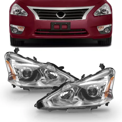 2 unids halógeno faro Asamblea izquierda y derecha faro faro W/o bombillas para 2013 2014 2015 Nissan Altima NI2502208 NI2503208