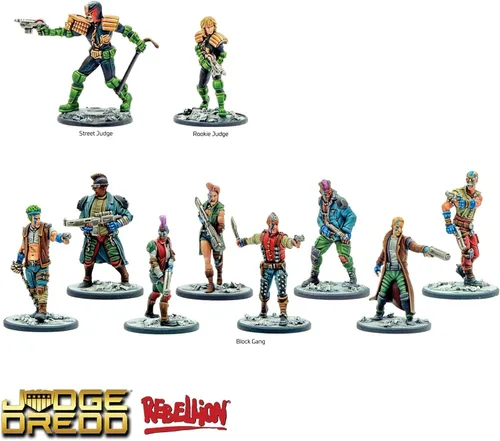 Miniatura 4 de Warlord Judge Dredd I Am The Law - Juego de mesa de estrategia de juego de rol para adultos, juego de mesa distópico futuro estratégico de juego