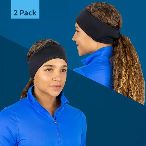 Miniatura 25 de TrailHeads - Diadema para mujer, diseño de cola de caballo, con banda para la oreja que absorbe la humedad, ideal para correr