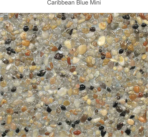 Miniatura 8 de Pool Patch Kit de reparación de guijarros para piscina, 3 libras, color azul caribeño regular