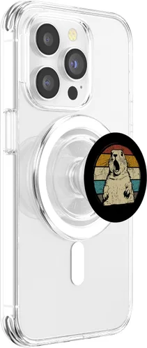 Miniatura 3 de Perro de la pradera vintage para amantes de los perros de la pradera 60s 70s retro PopSockets MagSafe PopGrip para iPhone