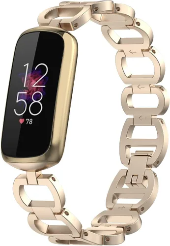 Miniatura 9 de Compatible con Fitbit Luxe Band ajustable de acero inoxidable Parker Link pulseras de repuesto elegantes correas elegantes para accesorios de lujo