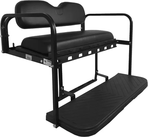 Kit de asiento trasero para carrito de golf GTW MACH3 compatible con Club Car Precedent/Tempo/Onward | Compatible con modelos desde 2004 | Negro