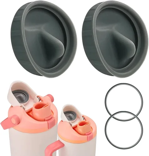 Miniatura 9 de Juego de tapones de silicona a prueba de fugas y anillos de junta para Owala FreeSip Sway de 30 onzas y 40 onzas, 40 onzas, silicona de grado