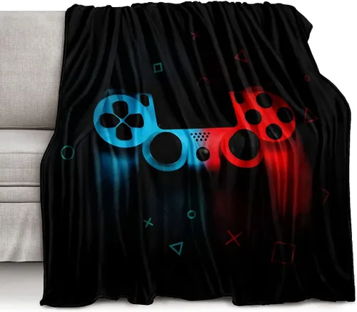 Miniatura 9 de lirs Bedding - Manta de juegos de 60 x 50 pulgadas súper suave, forro polar, regalo para sofá para niños, adolescentes, videojuegos (MT-A01, 60 x 50)