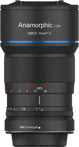 Miniatura 11 de SIRUI Lente anamórfica F1.8 1.33X S35 de 1.969 in para montura L, destello azul