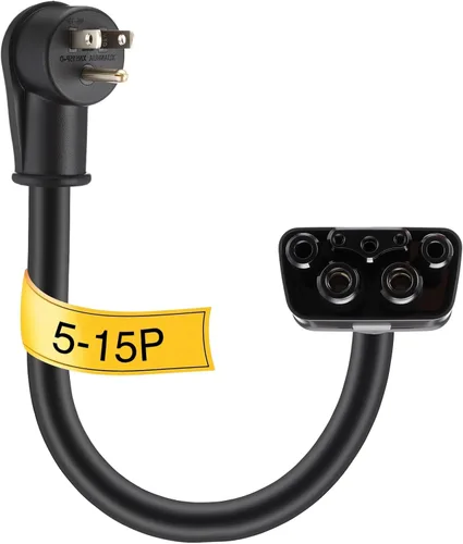 Relaxweex Adaptador de 16 pulgadas compatible con Tesla Gen 2 Cargador portátil portátil Conecta el cargador móvil al mango (no compatible con