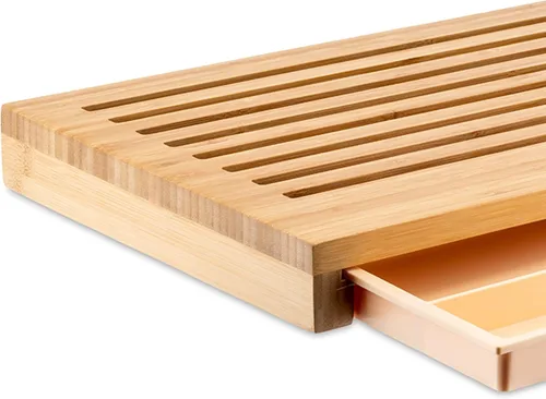 Miniatura 4 de Alessi Tabla de pan "Sbriciola" en madera de bambú con recogedor de migas en resina termoplástica, madera