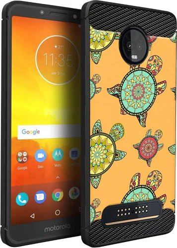 Miniatura 27 de CasesOnDeck Funda compatible con [Motorola Moto Z3 Play Moto Z3] Moto Z3 Design, funda delgada negra flexible y elegante protección contra golpes