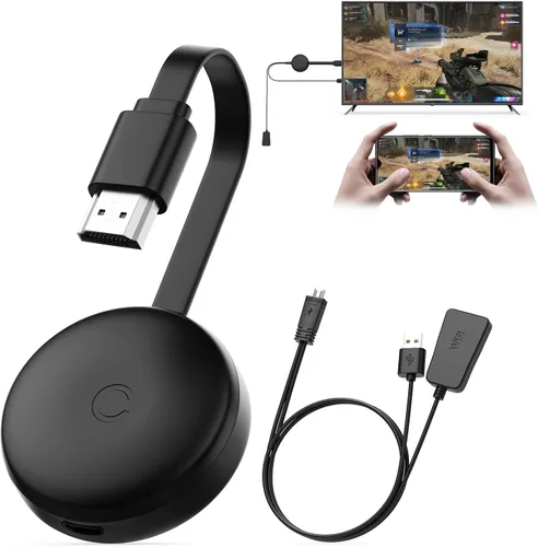 Adaptador inalámbrico HDMI Display Dongle 1080P, adaptador de espejo de pantalla para iOS/Android/Windows/Mac a HDTV/Monitor/Proyector, Extensor