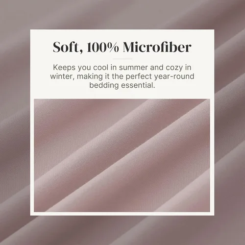 Miniatura 5 de Modern Threads Sábanas Sólidas de Microfibra Suave - Sábanas de Microfibra Lujosas - Incluye Sábana Encimera, Sábana Bajera con Bolsillos Profundos