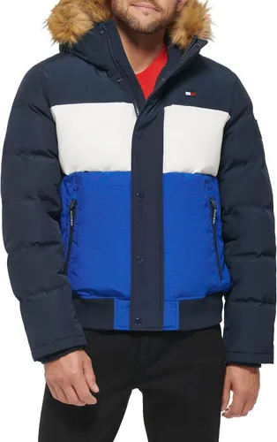 Miniatura 34 de Tommy Hilfiger Chaqueta Bomber de Esnórquel Acolchada de Tela Ártica para Hombre (Estándar y Tallas Grandes)