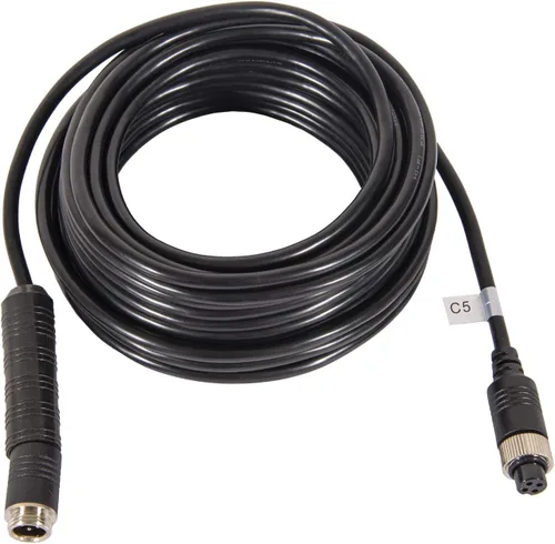 Miniatura 2 de DALLUX Cable de cámara de respaldo de 4 pines, cable de extensión de aviación de energía de video para vehículo, automóvil, cámper, autobús