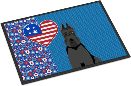 Miniatura 24 de Caroline's Treasures WDK5119JMAT Airedale Terrier USA - Tapete para interiores o exteriores, 24 x 36 pulgadas, tapete para puerta delantera