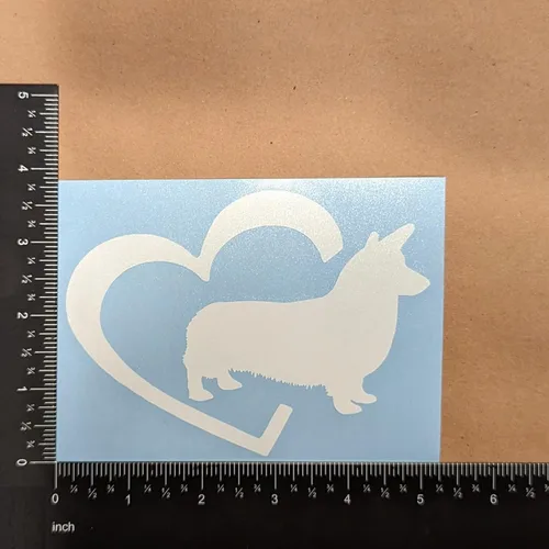 Miniatura 8 de Paquete de 4 calcomanías de Corgi: Guess What Corgi Butt, corazón de Corgi galés de Pembroke, latido del corazón de Corgi, calcomanías faciales