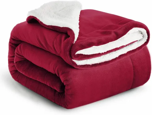 Miniatura 12 de IR Imperial Rooms Mantas Sherpa de color rosa bebé tamaño King para cama – Paquete al por mayor de 9 mantas Sherpa – Manta suave y esponjosa