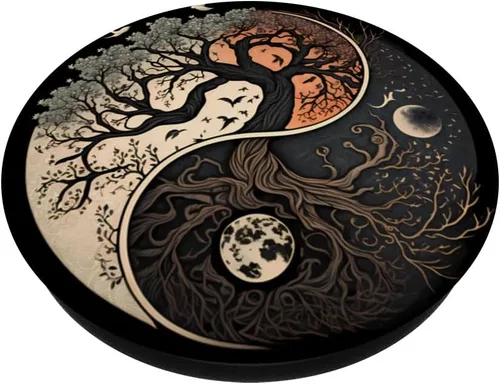 Miniatura 2 de PopGrip adhesivo PopSockets de Yin Yang del árbol de la vida