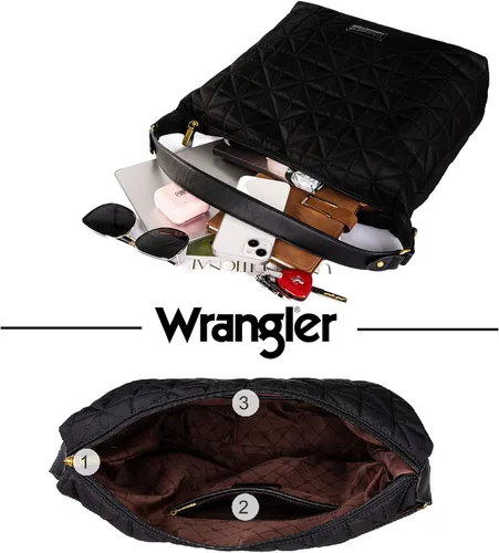 Miniatura 8 de Montana West Wrangler Quilted Hobo Purses for Women Shoulder Crossbody Bags