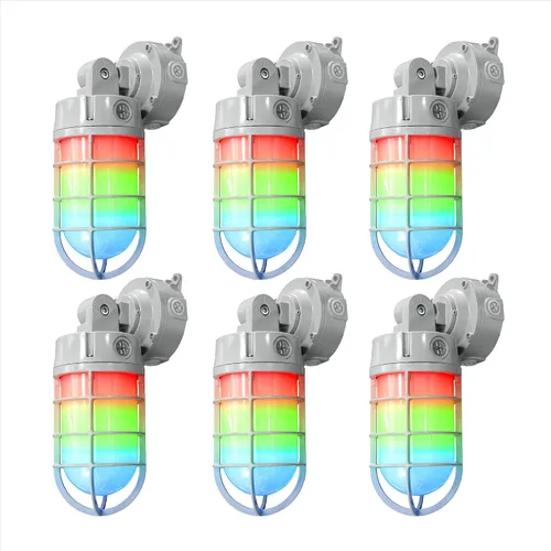 Miniatura 9 de ASD Luz LED de tarro de gelatina hermética al vapor, 12/16/20 W, 120-277 V, IP65 RGBCW, lámpara de pared industrial del anochecer al amanecer, luz