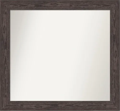 Miniatura 352 de Amanti Art Espejo personalizado, espejo de baño negro puente, espejo de pared o espejo de tocador de baño sobre el fregadero (26 x 26 pulgadas)