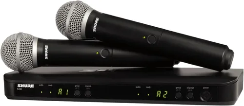 Miniatura 8 de Shure BLX288/PG58 Sistema de micrófono inalámbrico – Batería de 14 horas, rango de 300 pies, UHF Incluye (2) micrófonos vocales de mano PG58