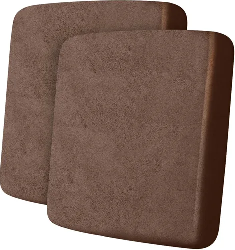 Miniatura 26 de ANARACHON Fundas de cojín de sofá con aspecto de cuero, juego de fundas de asiento de sofá, protector de muebles para sillón seccional, sofá biplaza