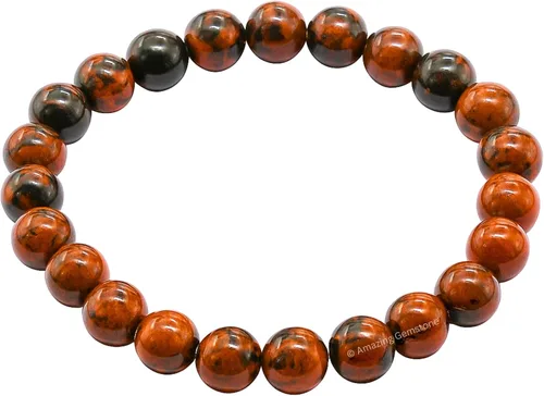 Miniatura 117 de Amazing Gemstone Pulsera de cristal para mujeres y hombres, pulsera de cristal curativo de protección, pulsera elástica con cuentas de piedras