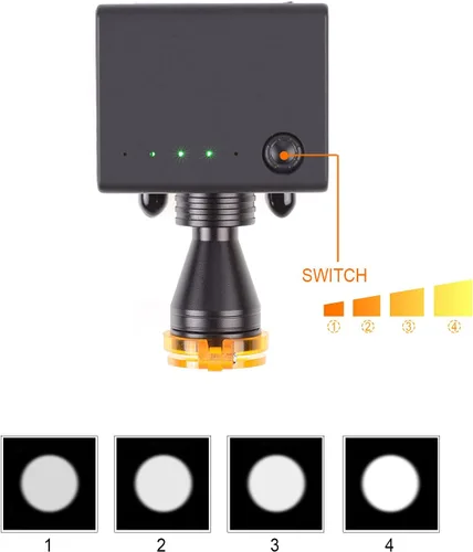 Miniatura 3 de Cabeza 5W para gafas con clip óptico tipo + caja de almacenamiento (5W)