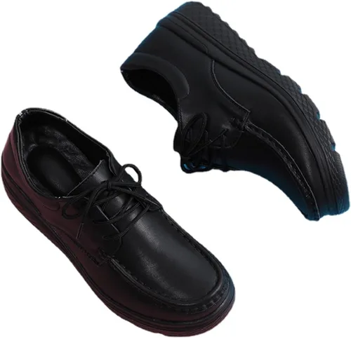 Zapatos de enfermería ligeros y antideslizantes para mujer, cómodos zapatos de trabajo con cordones, zapatos de trabajo de enfermería, cuidado de la