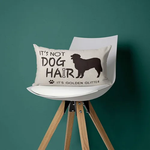 Miniatura 3 de Mancheng-zi Regalos Golden Retriever - Funda de almohada reservada para el perro, decoración, 12 x 20 pulgadas para mujer