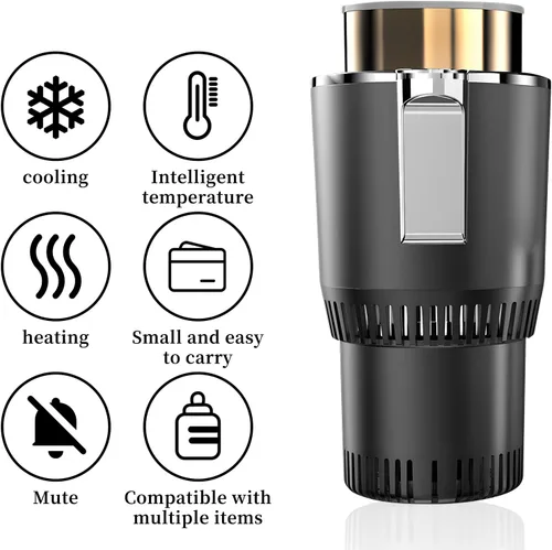 Miniatura 4 de Calentador inteligente para automóvil y tazas frías Portavasos para automóvil Tazas de calentamiento térmico rápido Tazas de enfriamiento rápido