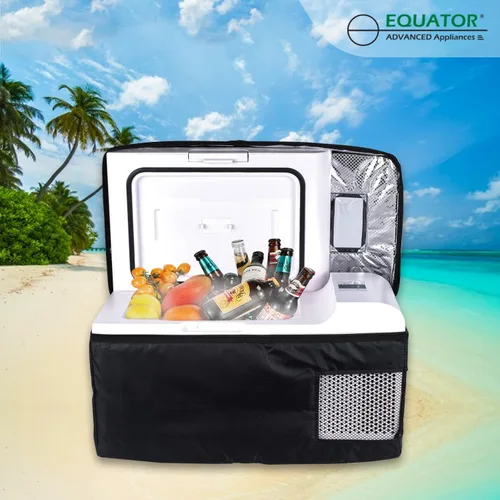 Miniatura 2 de Refrigerador portátil convertible de 0.7 pies cúbicos - Refrigerador compacto de 12 V/110 V para automóvil, RV, camping y viajes, refrigeración