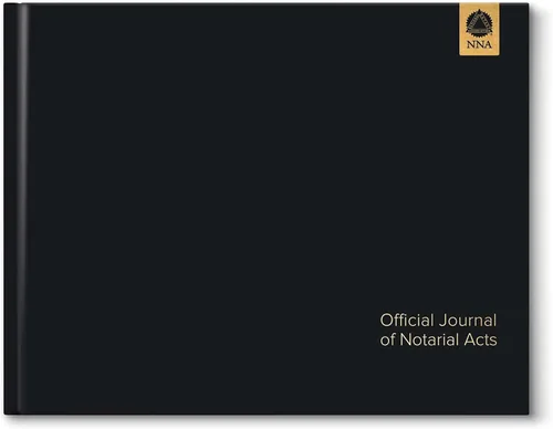 Diario de Notario Premium de la Asociación Nacional de Notarios - Diario de Tapa Dura Estilo Ejecutivo con Marcador de Cinta Incorporado -