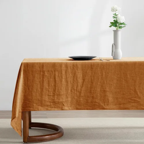 Miniatura 14 de EVERLY 100% Pure Linen Rectangle Tablecloths 60x84Inches for Dining,Buffet Parties,Picnic,Events,Weddings and Restaurants,Decorative Black
