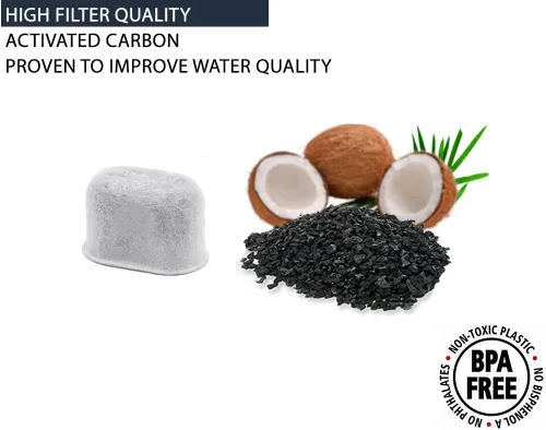 Miniatura 3 de Filtro de agua de carbón de repuesto prémium que se adapta a todas las máquinas Keurig. Diseño de ajuste universal, ayuda a mejorar el sabor