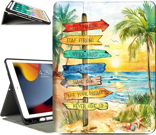 Miniatura 9 de Vimorco Funda para iPad 5ª/6ª Generación de 9.7 pulgadas 2017/2018, para iPad Air 1/2 Funda 2013/2014, Funda de Soporte Ajustable Delgada, Mandala
