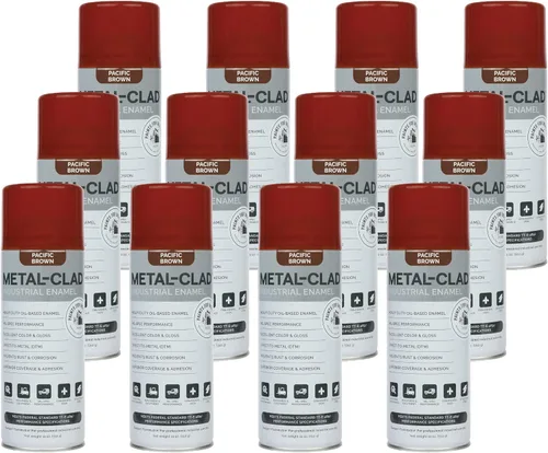 Miniatura 14 de Aerosol de galvanizado en frío de alto brillo de Paints For Industry - Pintura en aerosol de esmalte industrial para acero y metal - Caja de 12