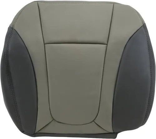 U.S.AutoSeat- Funda compatible con Chevy Trailblazer 2002 a 2004, parte inferior delantera de piel, 2 tonos, gris