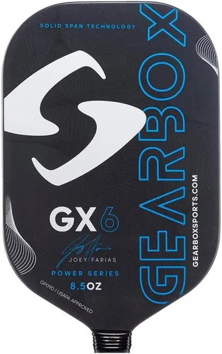 Miniatura 3 de Gearbox Paleta de pickleball de fibra de carbono GX6 Azul (poder)
