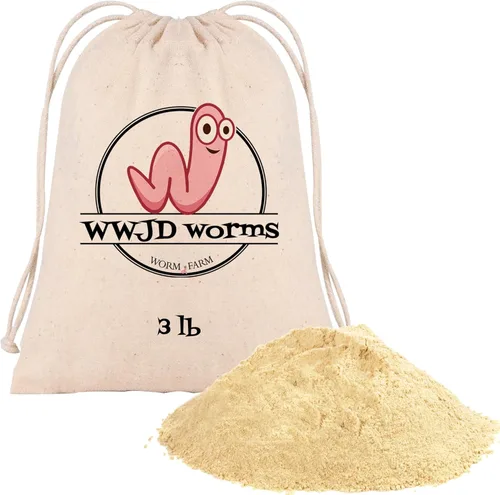 Comida para gusanos para rastreadores nocturnos y meneadores rojos, iniciador de abono rico en minerales, alimento de mezcla de nutrientes para