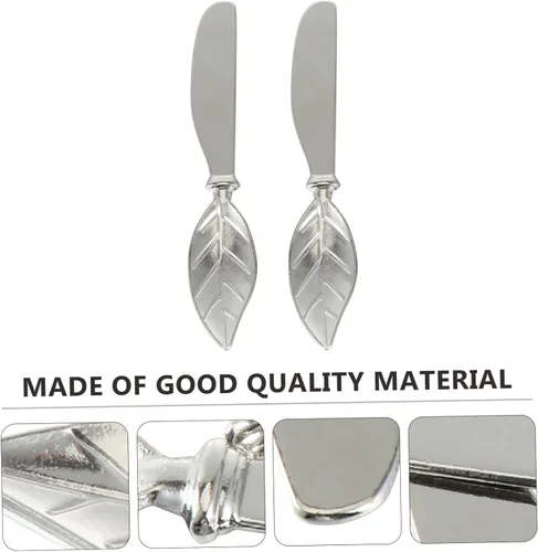 Miniatura 7 de BESTonZON Espátula de metal, 4 piezas, herramienta para el hogar, mantequilla para cuchillo, maní, utensilios prácticos, cuchillos de sándwich