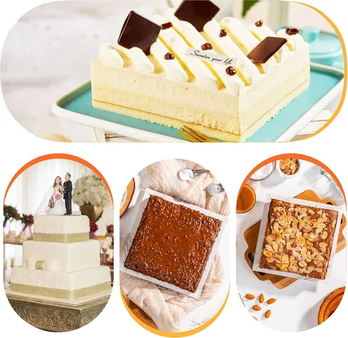 Miniatura 6 de TXIN Molde cuadrado de acero inoxidable para tartas, molde de mousse, ajustable de 6 a 11 pulgadas