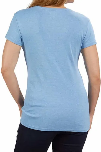 Miniatura 2 de Kirkland Signature Camiseta de algodón con cuello en V para mujer