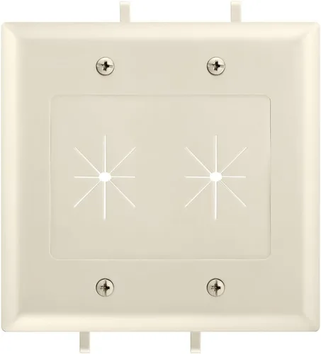 Miniatura 3 de Cmple - Placa de cable con apertura flexible, 1 cuadrilla - Lite Almond