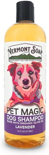 Miniatura 10 de VERMONT SOAP Champú orgánico para mascotas, infundido con aceite de oliva orgánico y natural, champú para perros de coco y aloe vera para pieles
